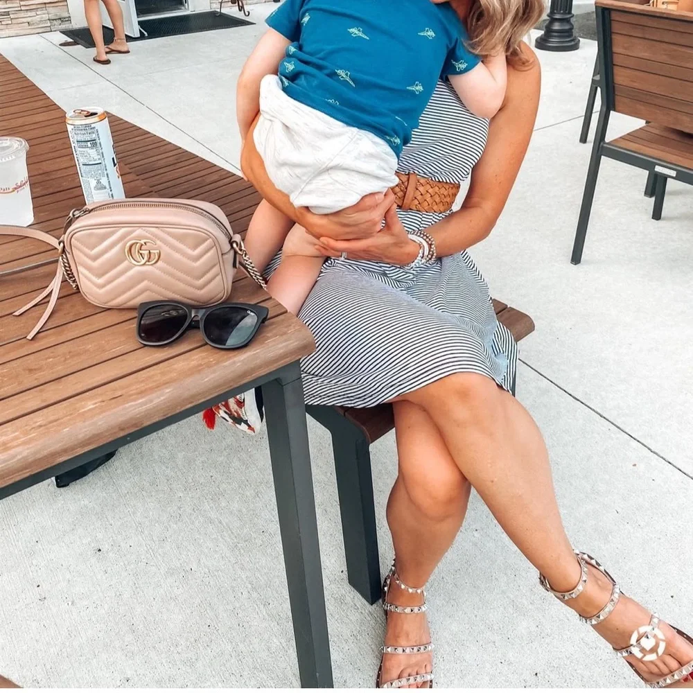 Gucci Blush Quilted Crossbody Bag with Gold Chain - Picture 4 of 15